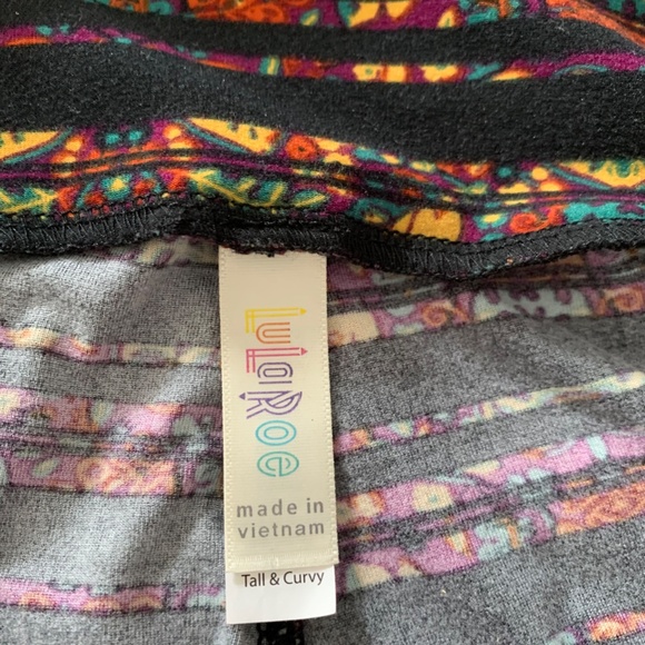 LuLaRoe Leggings 3-pair all size Tall & Curvy - Picture 7 of 8